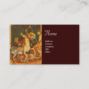 Carte De Visite La bataille de Saint George avec le monogramme du 