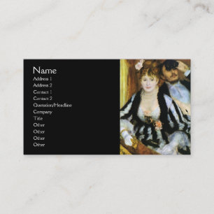 Carte De Visite La boîte de théâtre de Renoir