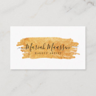 Carte De Visite La brosse élégante et fascinante de maquillage