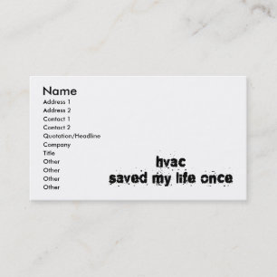 Carte De Visite La CAHT a sauvé ma vie par le passé