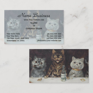 Carte De Visite La célébration de la licence du chat