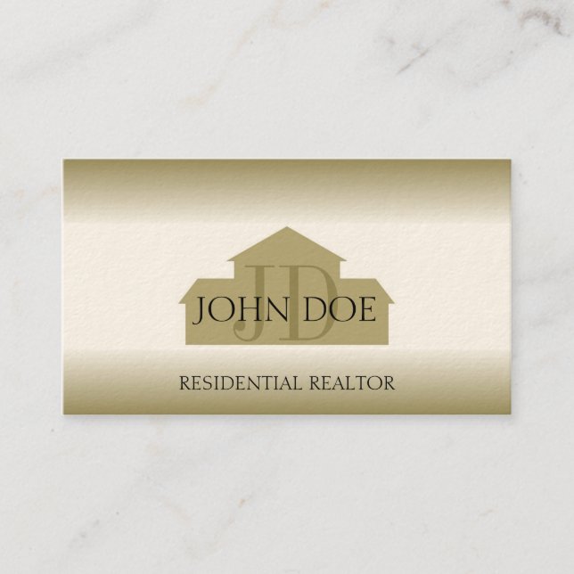 Carte De Visite La Chambre d'or d'agent d'agent immobilier d'agent (Devant)