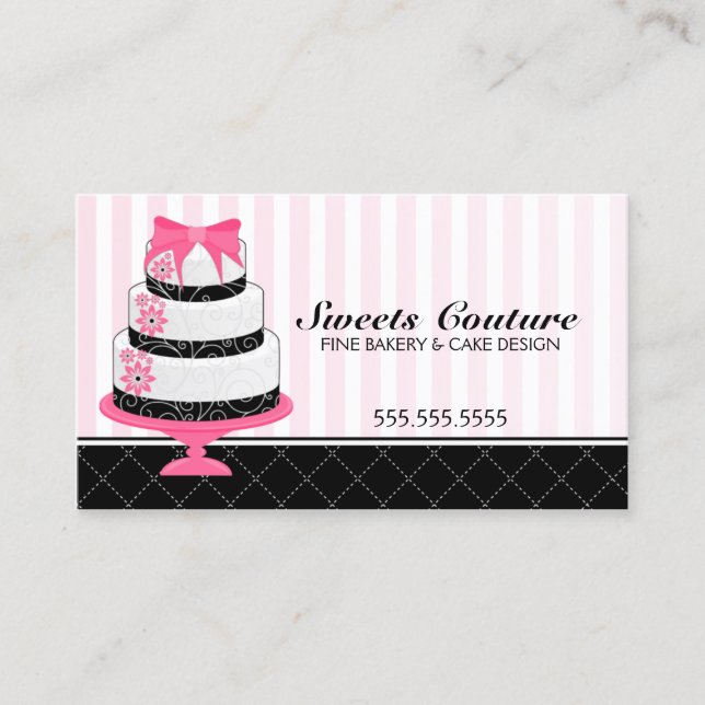 Carte De Visite La couture durcit la coutume de boulangerie (Devant)