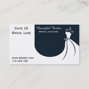 Carte De Visite La couture nuptiale, Bridalwear, robe de mariage