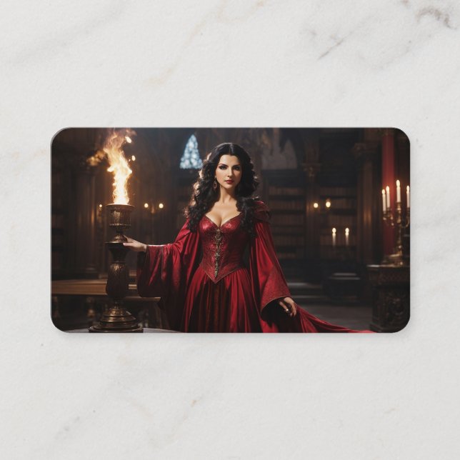 Carte De Visite La Dame de Magick Signet (Devant)