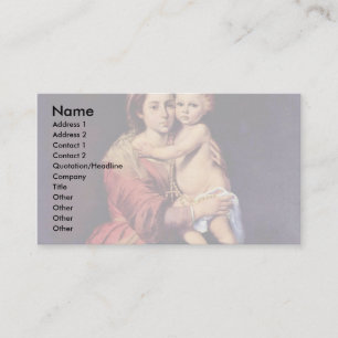 Carte De Visite La Dame Du Rosaire