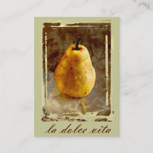 Carte De Visite La Dolce Vita Pear