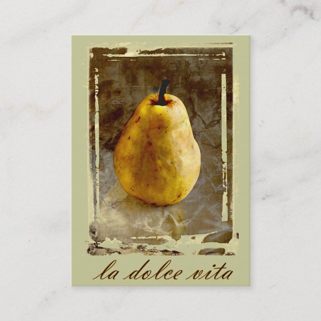 Carte De Visite La Dolce Vita Pear (Devant)