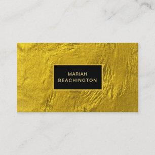 Carte De Visite la feuille d'or du *~* 24k et les parties