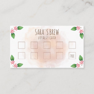 Carte De Visite la fidélité récompense le café de coffeeshop d