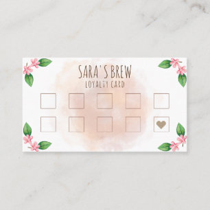 Carte De Visite la fidélité récompense le café de coffeeshop d