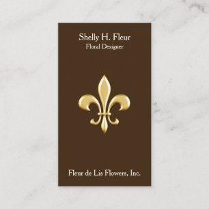 Carte De Visite La Fleur de Lis
