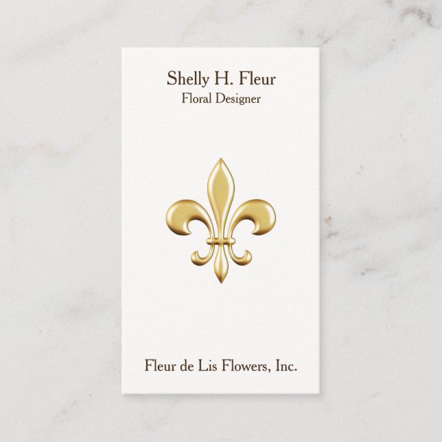 Carte De Visite La Fleur de Lis (Devant)