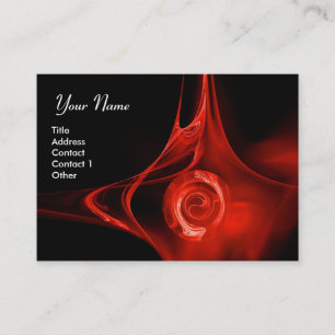 Carte De Visite La FRACTALE S'EST LEVÉE 1 noir rouge lumineux