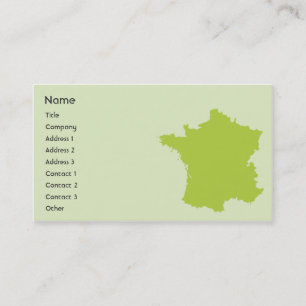 Carte De Visite La France - affaires