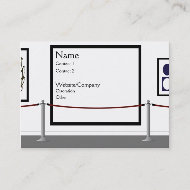 Carte De Visite La galerie (Devant)