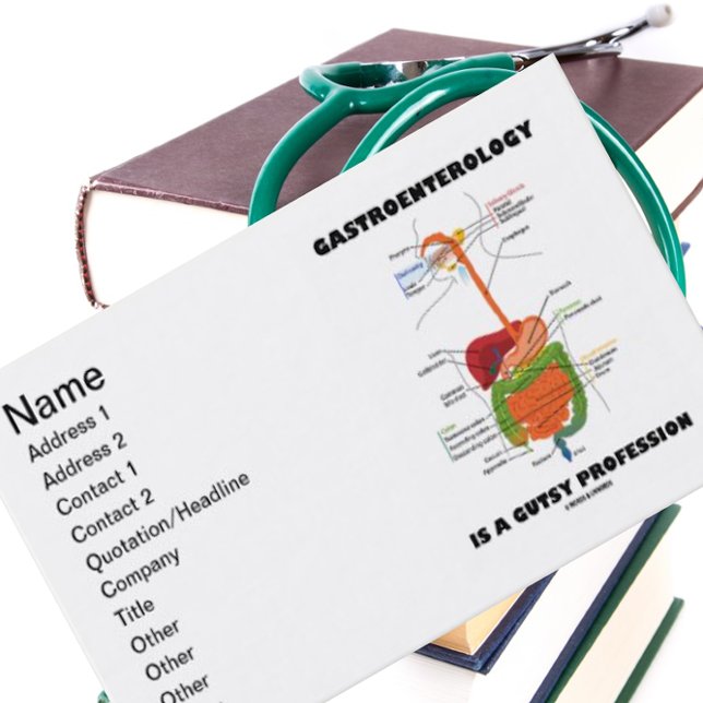 Carte De Visite La Gastroentérologie Est Une Profession Goutte (Créateur téléchargé)