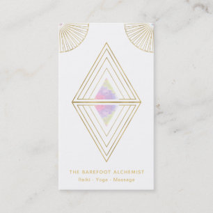 Carte De Visite La géométrie sacrée Boho d'alchimie de triangle