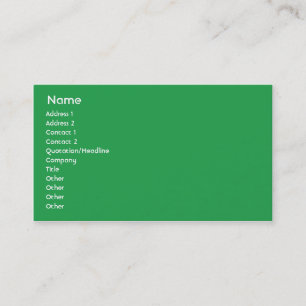 Carte De Visite La Jamaïque - affaires