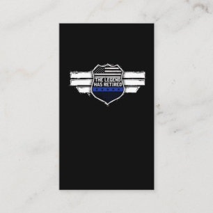 Carte De Visite La légende de la retraite d'un officier de police 
