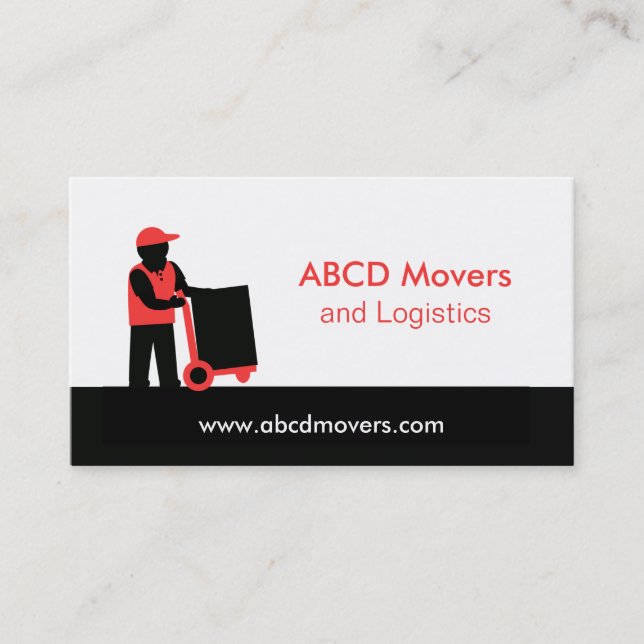 Carte De Visite La livraison mobile de logistique de services de (Devant)