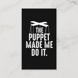 Carte De Visite La marionnette ventriloquiste m'a fait faire de la