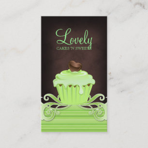 Carte De Visite La menthe de petit gâteau de boulangerie