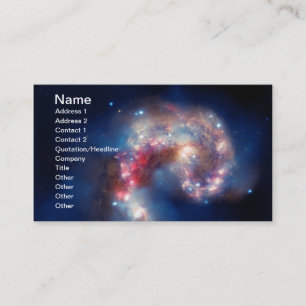 Carte De Visite La NASA de galaxies d'antennes de NGC 4038