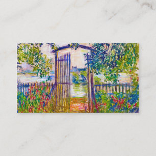 Carte De Visite La porte de jardin à la peinture de Vetheuil