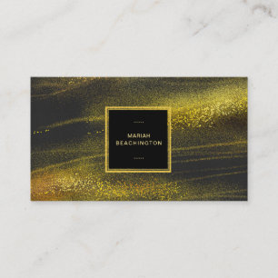 Carte De Visite La poussière d'or abstraite de *~* et excitation