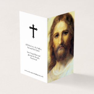 Carte De Visite La prière catholique carde l'acte de foi de   01