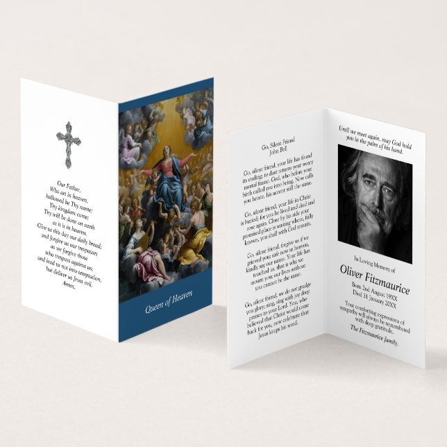 Carte De Visite La prière catholique carde | l'hypothèse (Intérieur et extérieur)