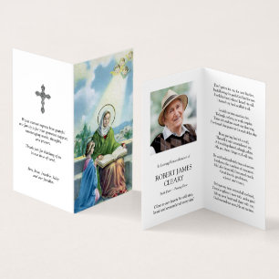 Carte De Visite La prière catholique carde   St Anne et Mary 2