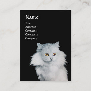 CARTE DE VISITE LA REINE DES CHATS BLANCS