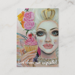 Carte De Visite La reine Marie-Antoinette du Cupcake en rose