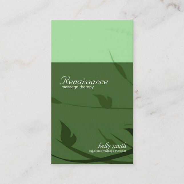 Carte de visite - la Renaissance (Devant)