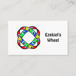 Carte De Visite La roue d'Ezechiel (vous pouvez changer les mots)