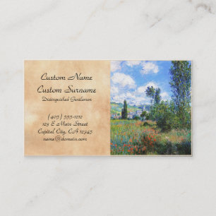 Carte De Visite La ruelle dans le pavot met en place St Martin