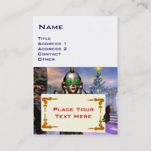 CARTE DE VISITE LA SAINT-SYLVESTRE D'UN CYBORG
