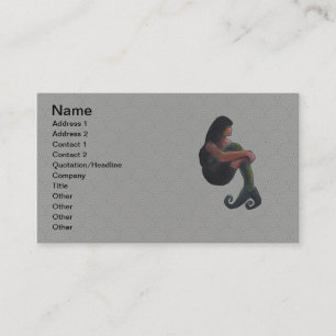 Carte De Visite La sirène et la lune