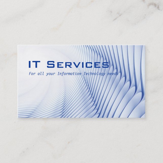 Carte De Visite La technologie de l'information entretient le (Devant)