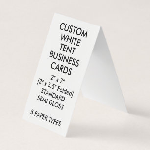 Carte De Visite La tente BRILLANTE faite sur commande a plié des