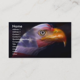Carte De Visite La terre du libre, à la maison du courageux