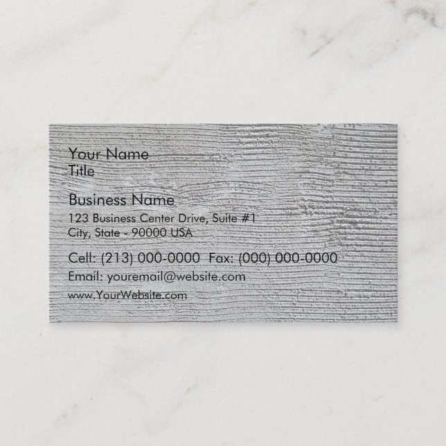 Carte De Visite La texture grise approximative de mur en béton (Devant)