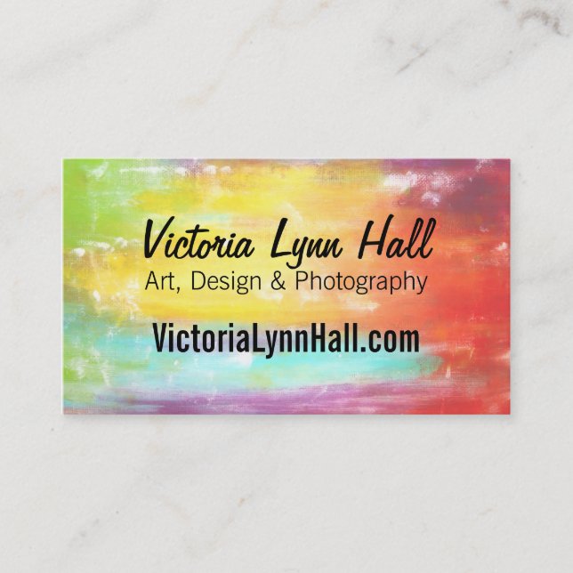 Carte De Visite La vie est meilleure avec la coutume d'art (Devant)