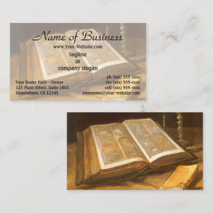 Carte De Visite La Vie morte avec la Bible par Vincent van Gogh