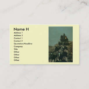Carte De Visite La vieille diligence de Remington des plaines