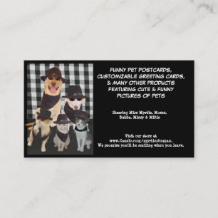 Carte De Visite Laboratoires des bleus de Myrtie et chats frais