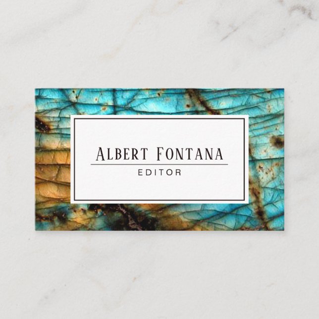 Carte De Visite Labradorite minimaliste (Devant)