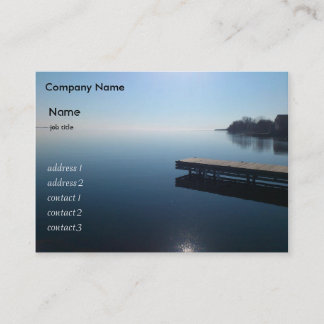 Carte De Visite Lac Kingston, Ontario. Belle photo du lac